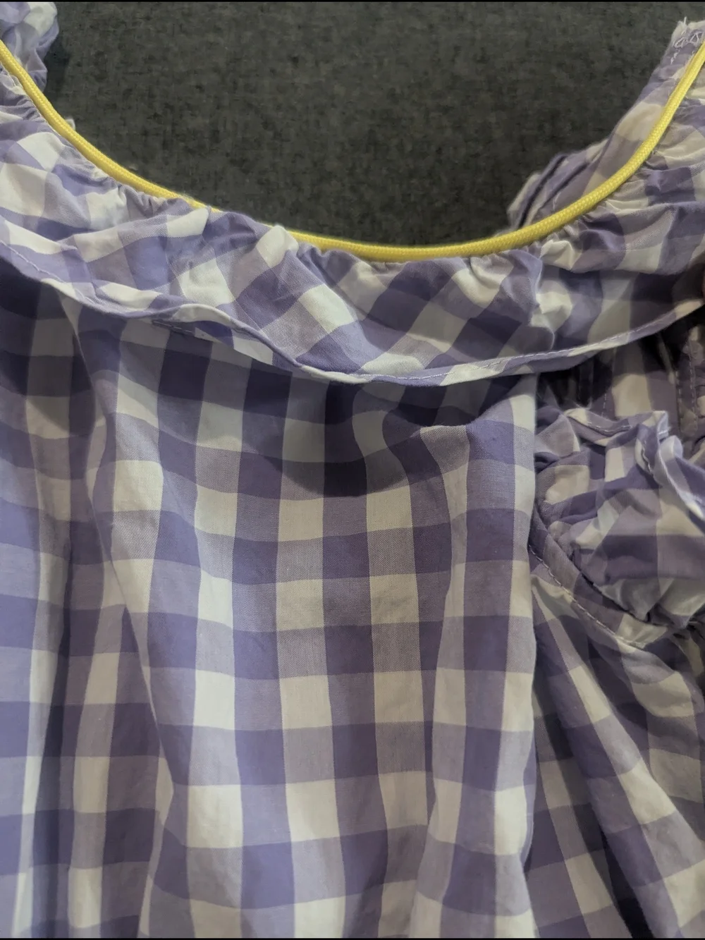 Crewcuts Lavender Gingham Ruffle Sundress
